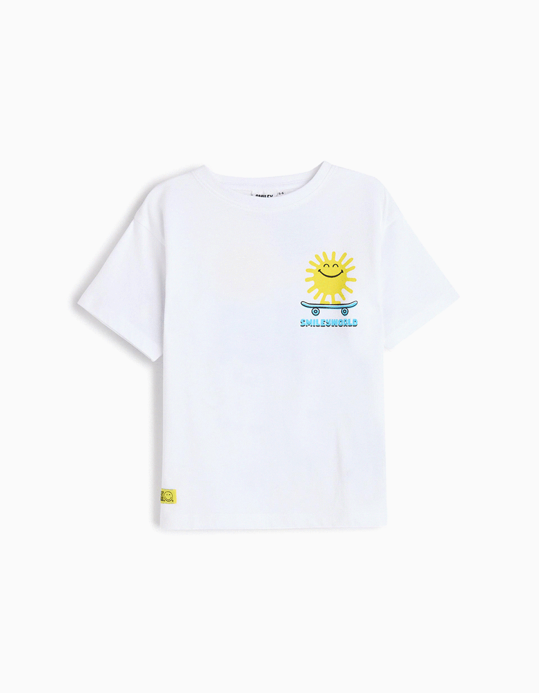 T-shirt 'Smiley World', Menino, Branco