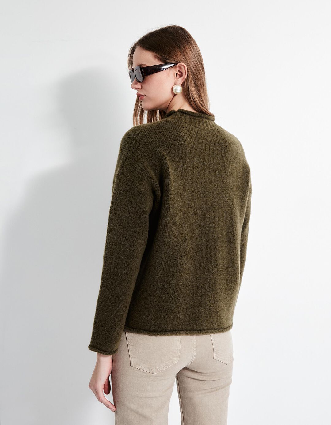 Camisola de Malha, Mulher, Verde