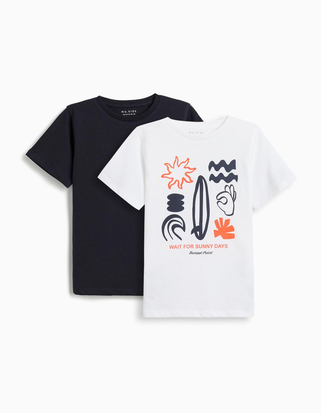 Pack 2 T-shirts, Menino, Azul Escuro 