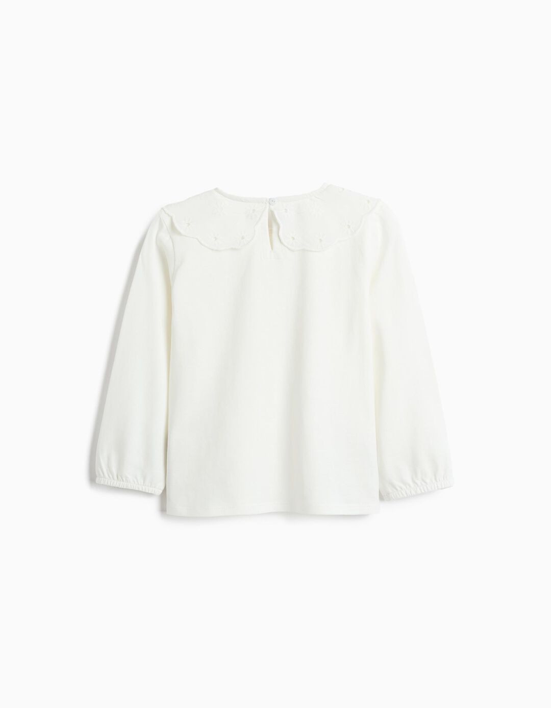 Camisa Com Folho, Menina, Branco