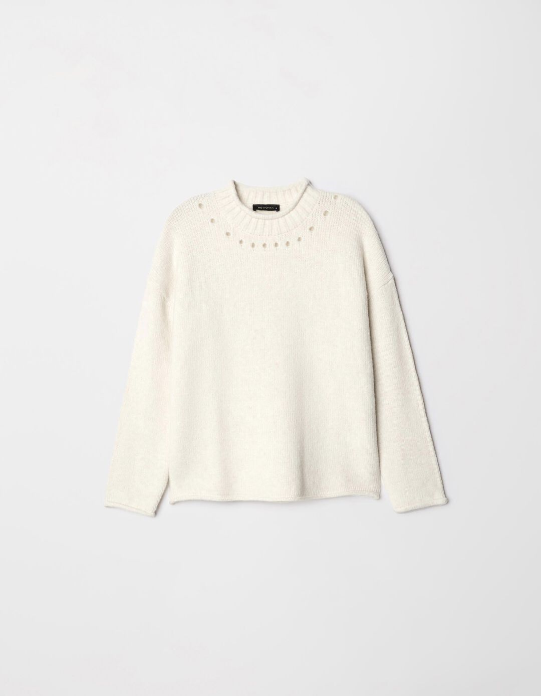 Camisola de Malha, Mulher, Bege Claro