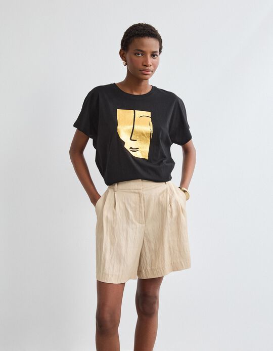 Comprar Online T-shirt Manga Curta, Mulher, Preto