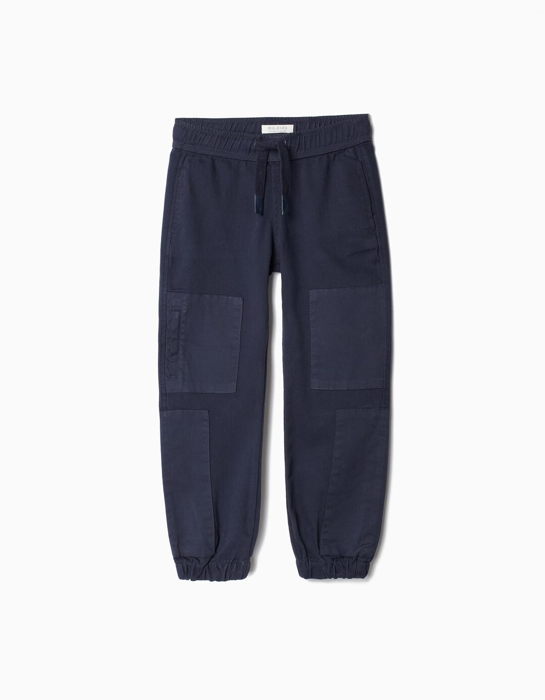 Calças Joggers Sarja, Menino, Azul Escuro