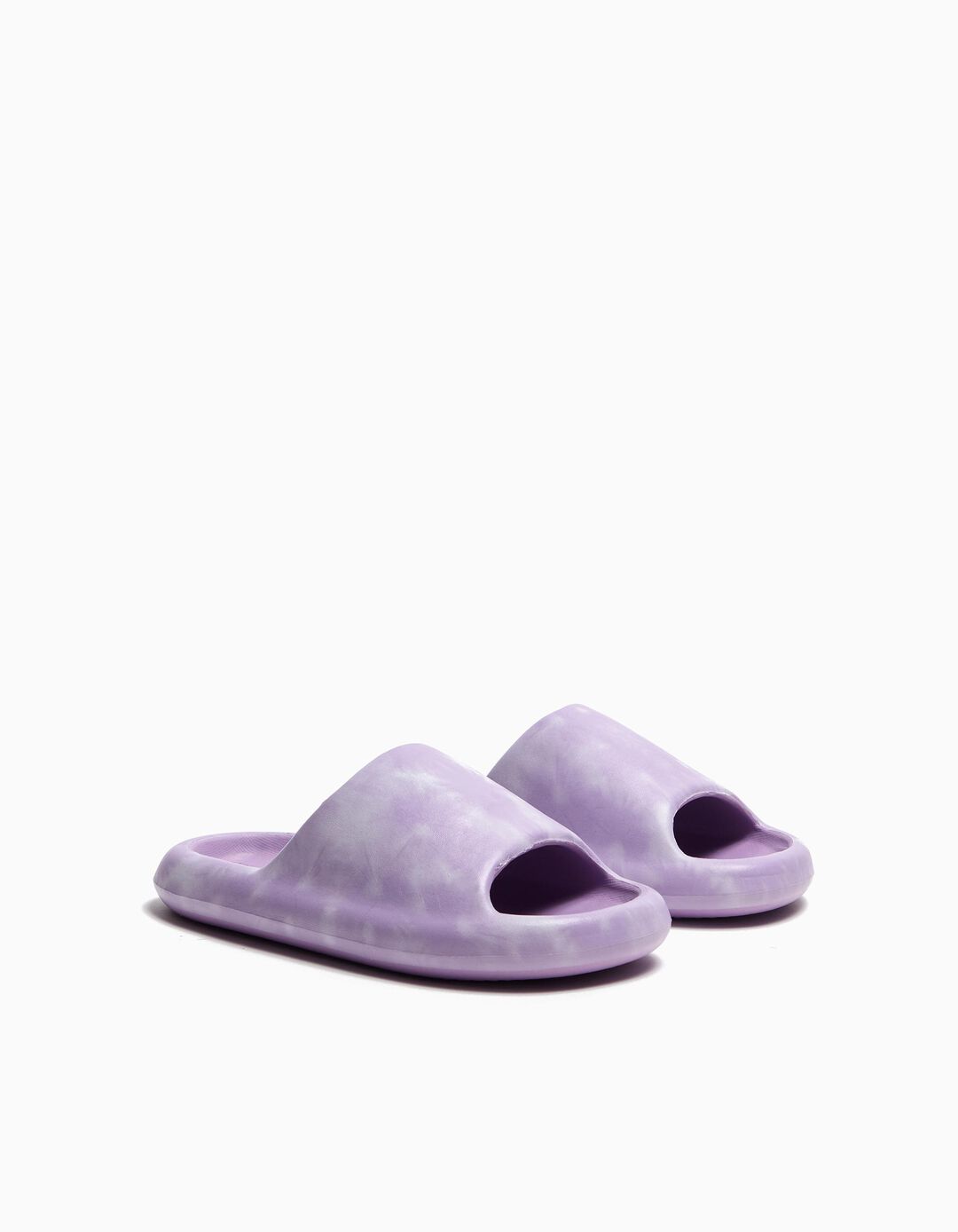 Chinelos de Borracha Plataforma, Menina, Roxo Claro 