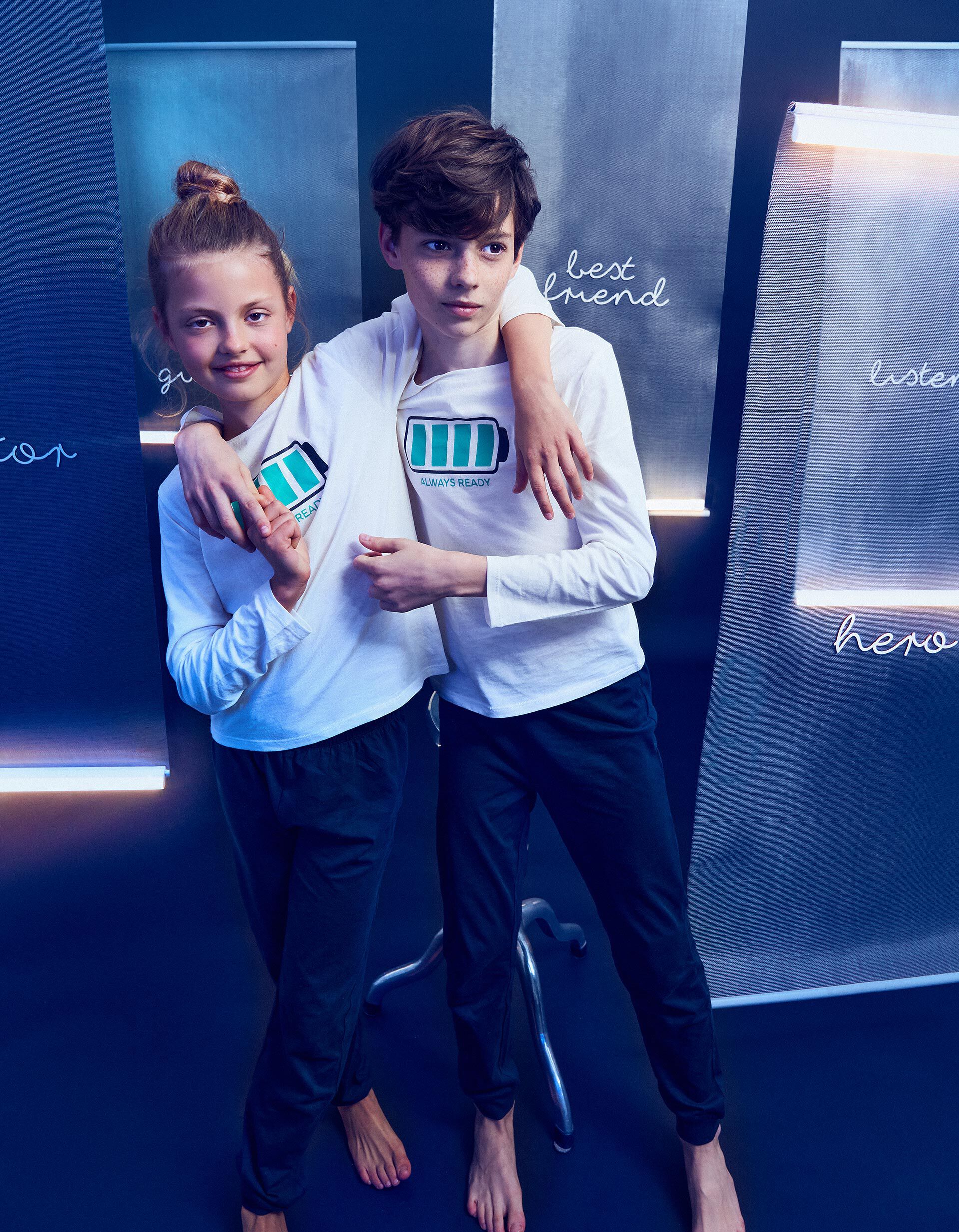 Comprar Online Pijama Jersey, Crian&ccedil;a, Branco