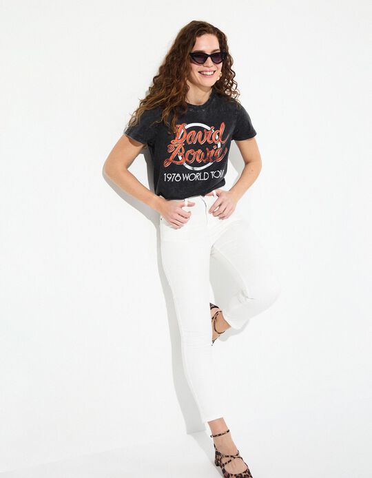 Comprar Online Calças de Ganga 'Skinny', Mulher, Branco