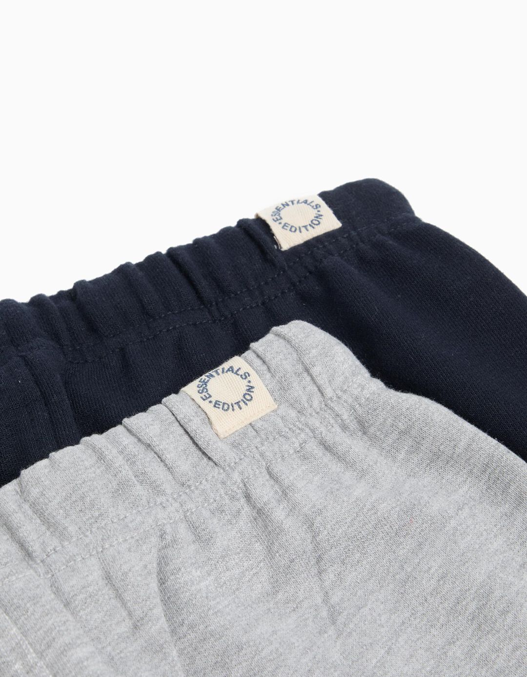 Pack 2 Joggers de Felpa, Menino, Azul Escuro/Cinzento Claro