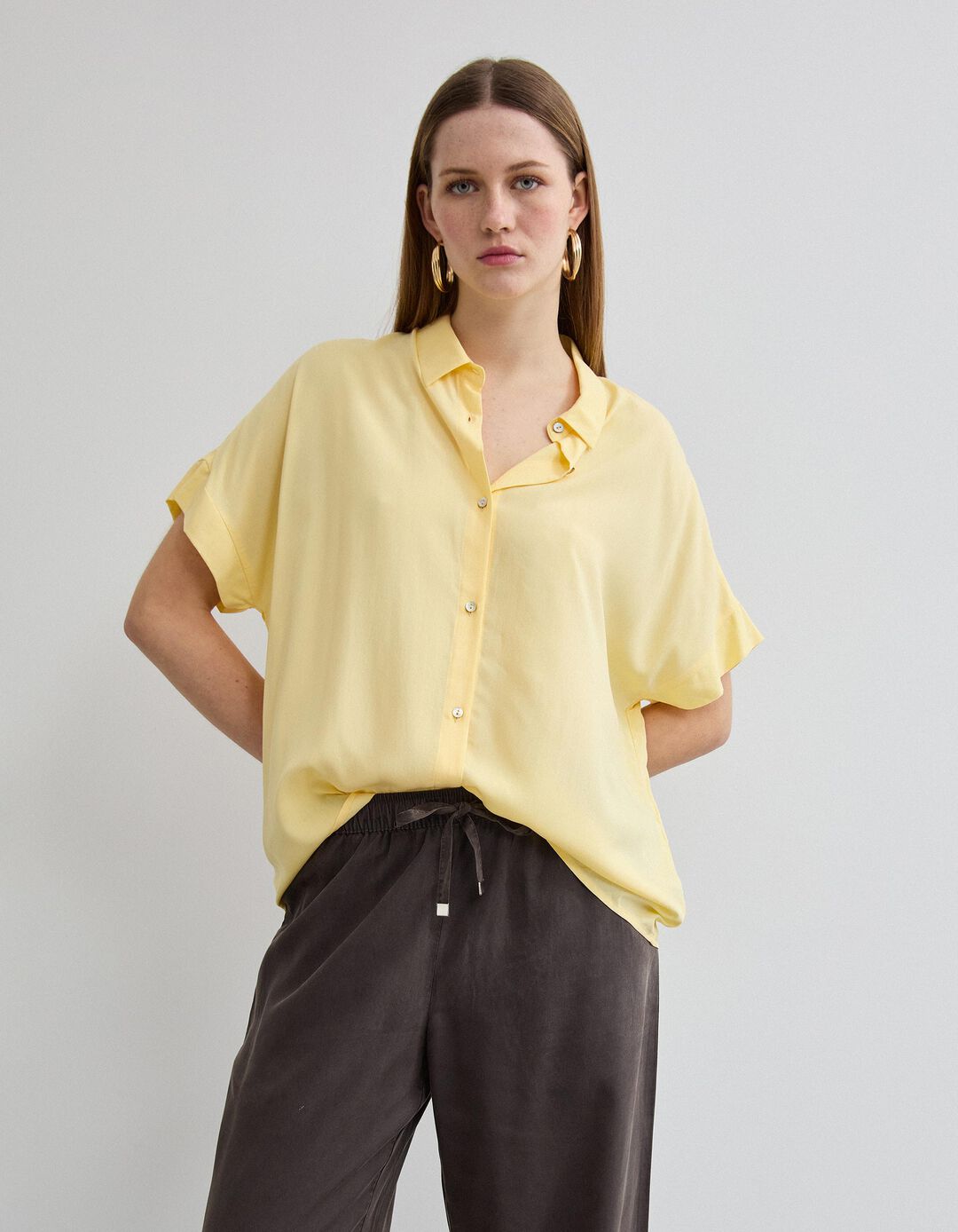 Blusa, Mulher, Amarelo Claro