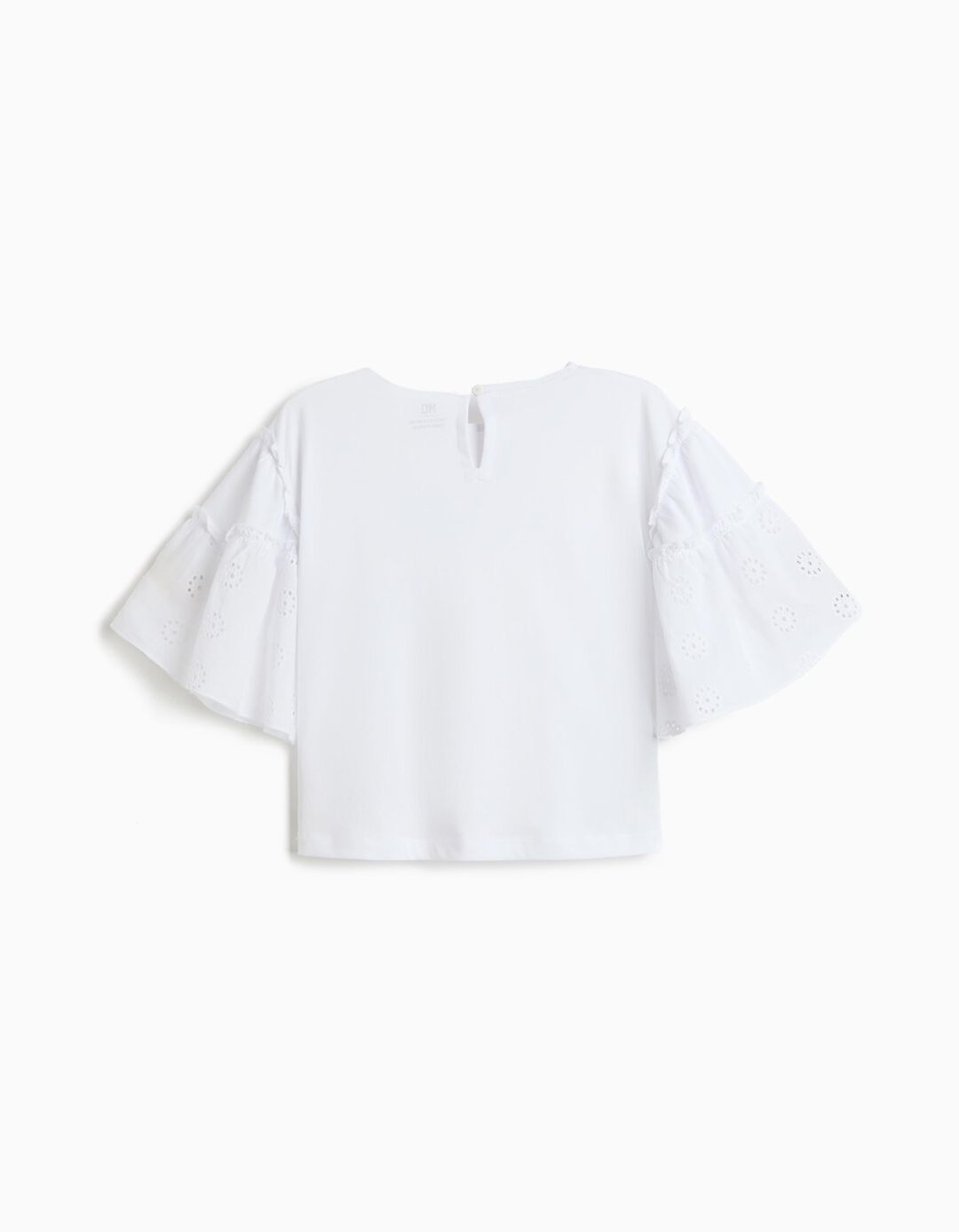 T-shirt Boxy, Menina, Branco
