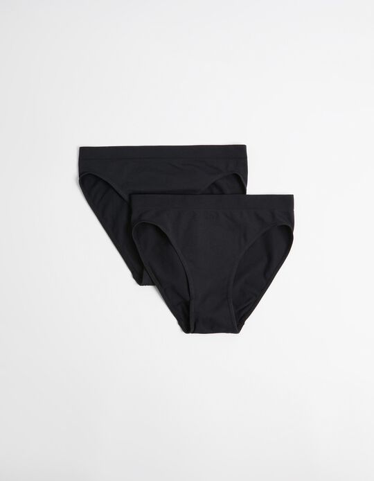 Comprar Online Pack 2 Cuecas sem Costuras, Mulher, Preto