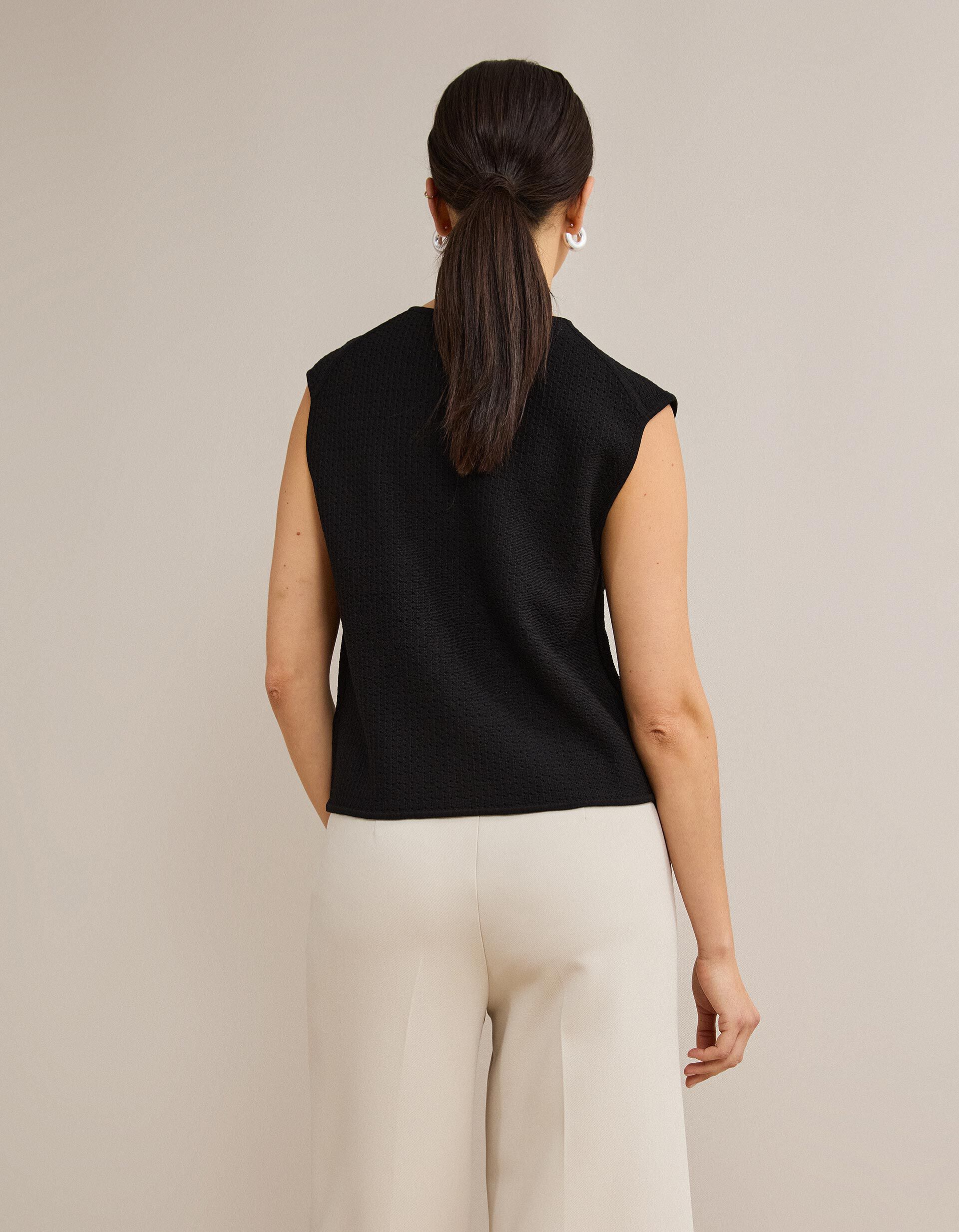 Comprar Online Colete Tricotado, Mulher, Preto