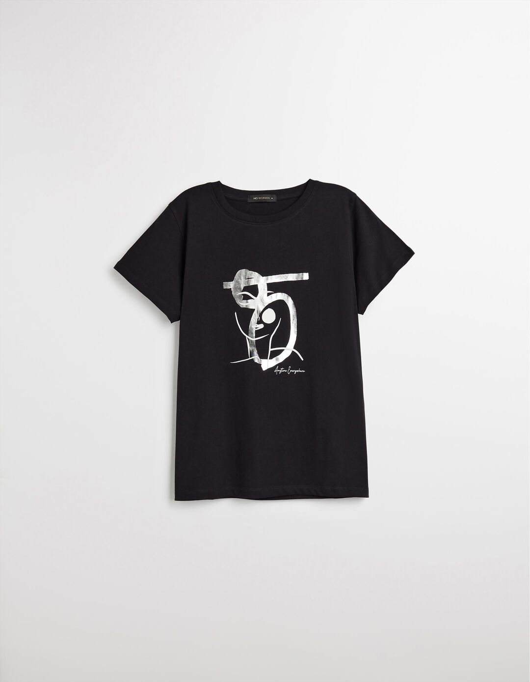 T-shirt, Mulher, Preto