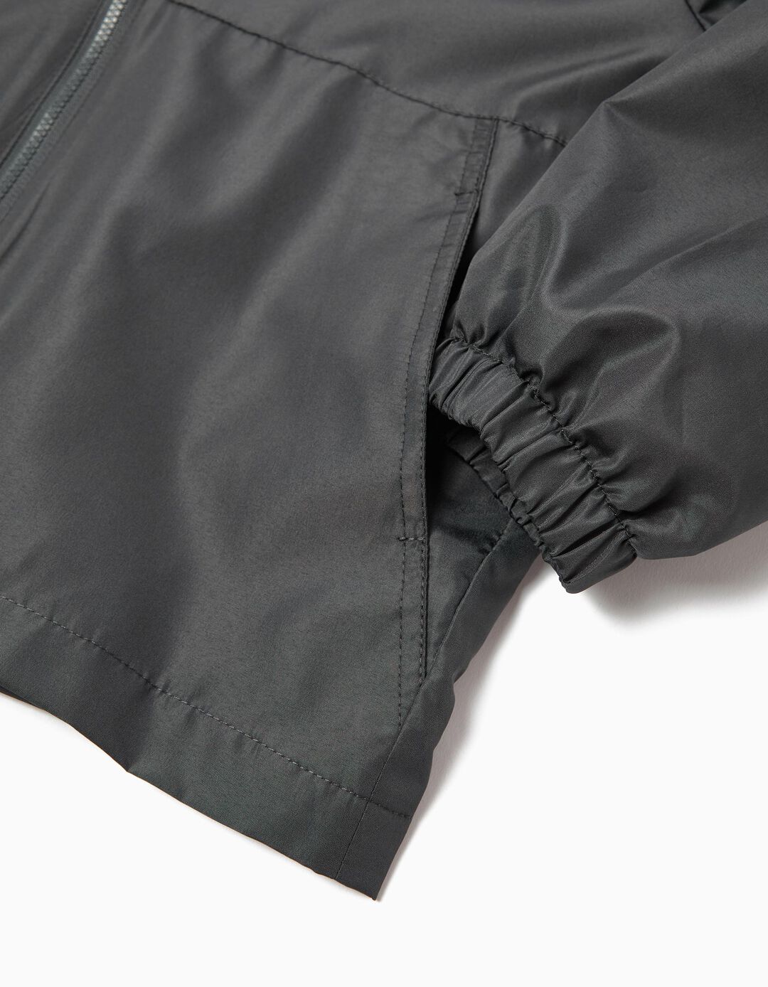 Parka com Capuz, Menino, Cinzento Escuro