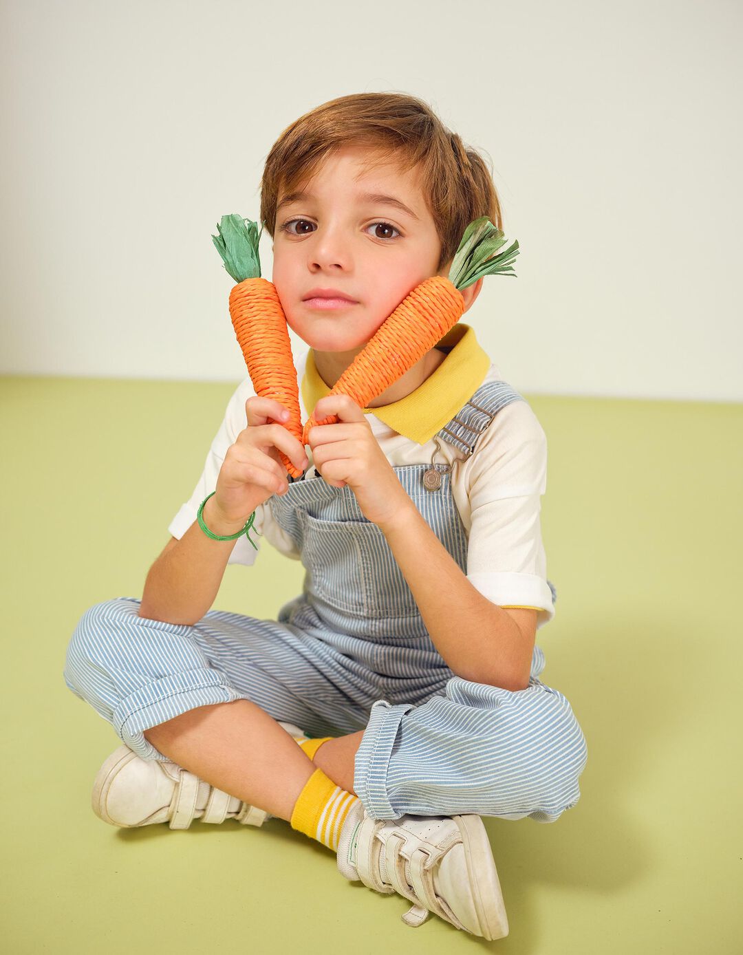 Jardineiras Riscas, Menino, Azul