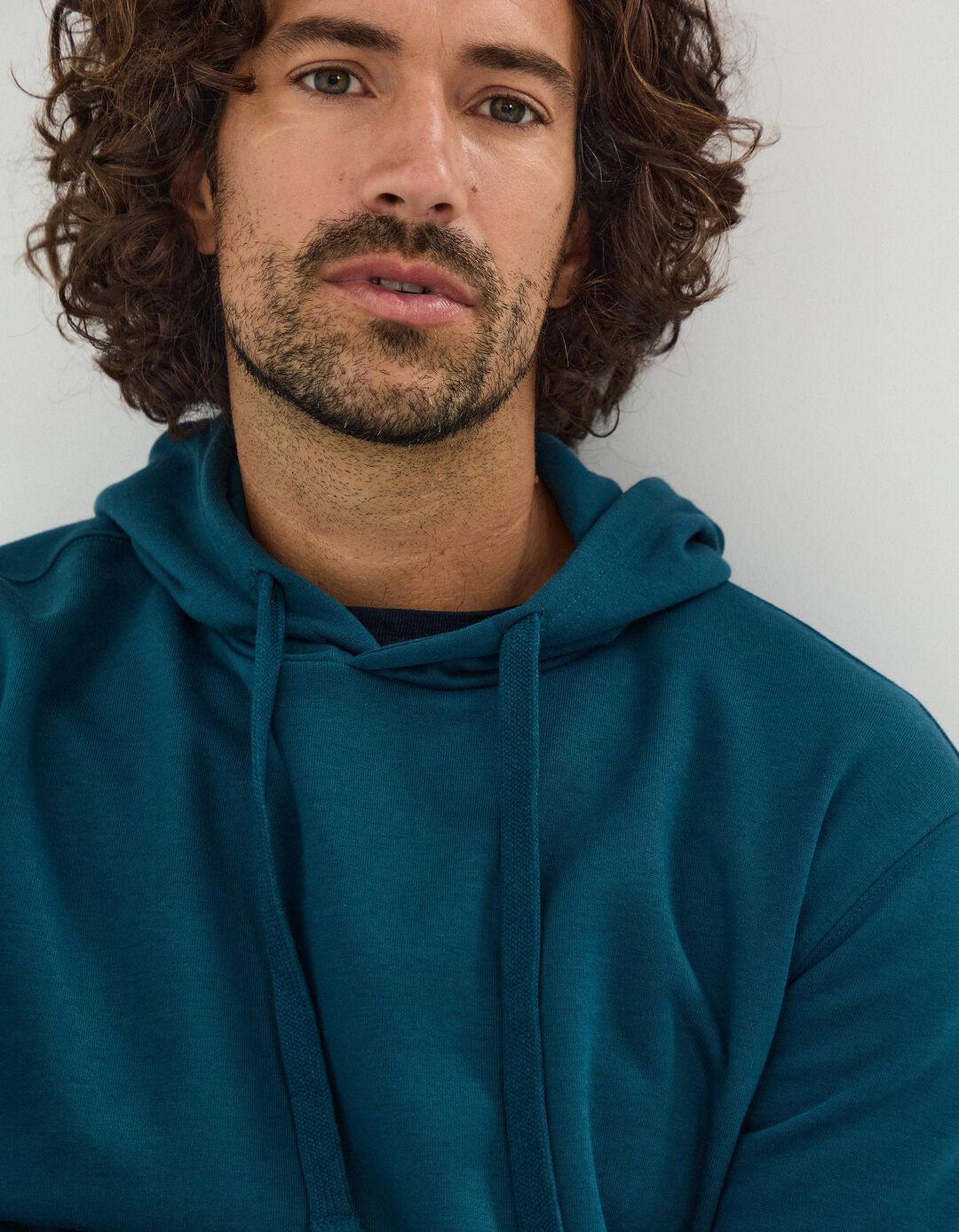 Sweatshirt com Capuz, Homem, Azul
