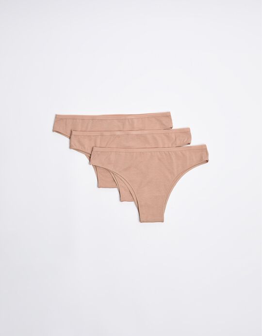 Comprar Online Pack 3 Cuecas, Mulher, Bege