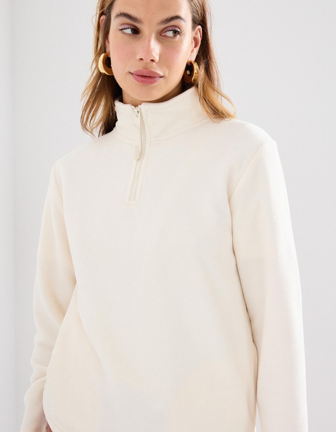 Camisola Polar, Mulher, Branco