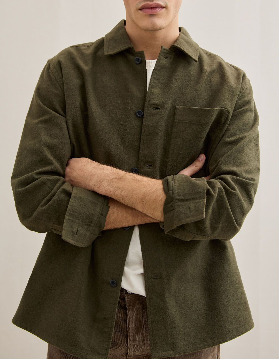 Sobrecamisa, Homem, Verde Escuro