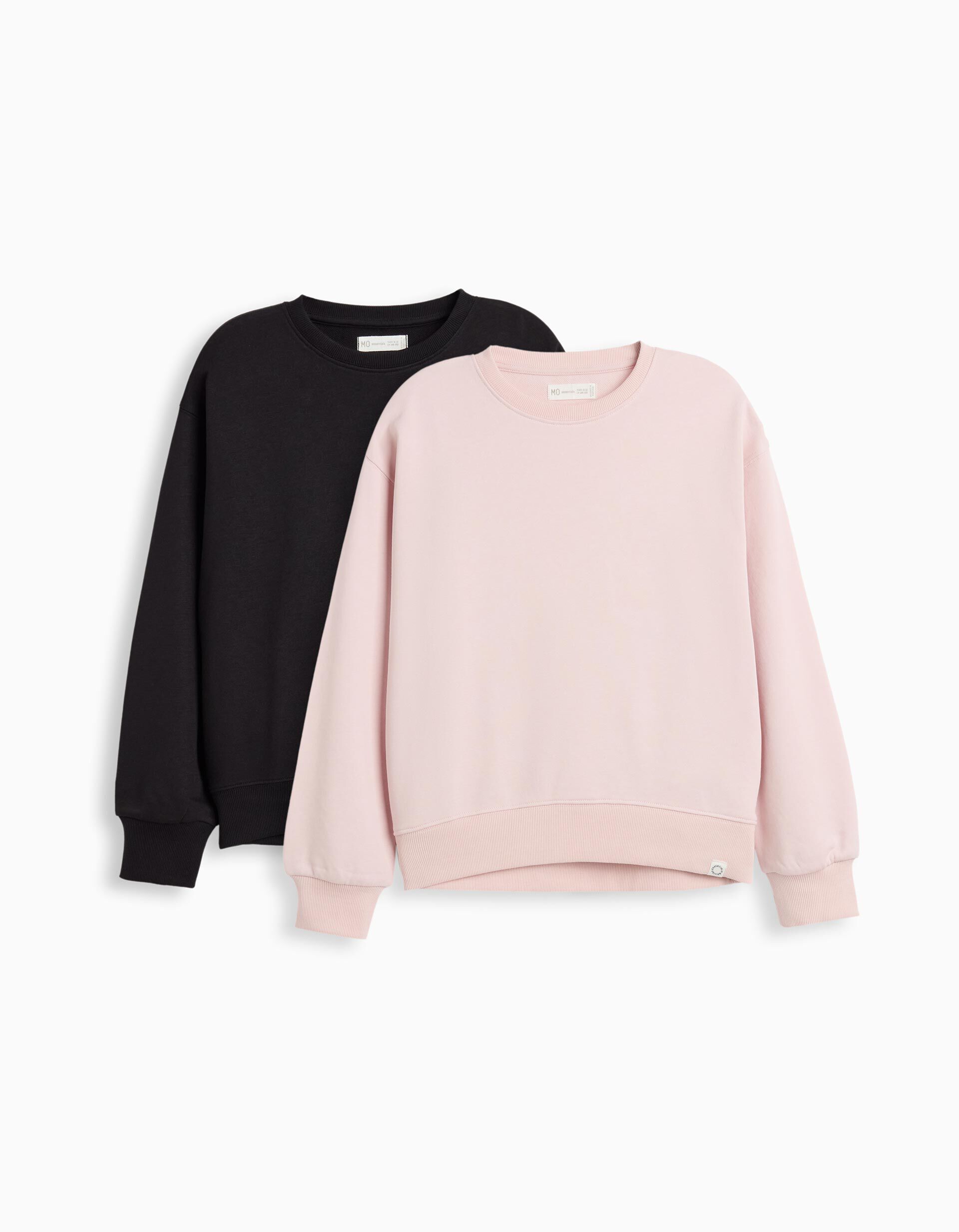 Comprar Online Pack 2 Sweatshirts De Felpa, Menina, Rosa Claro