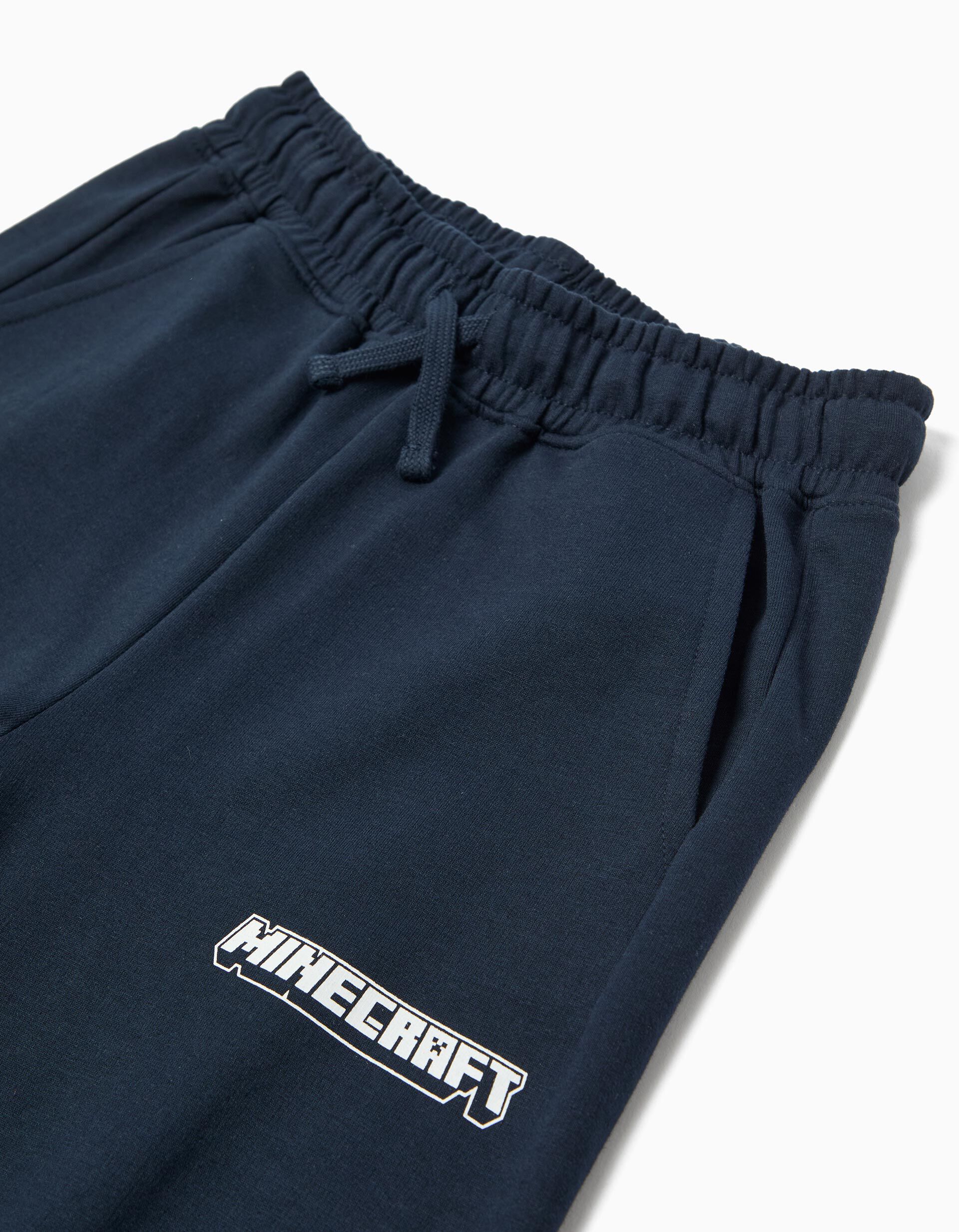 Comprar Online Joggers de Felpa 'Minecraft', Menino, Azul Escuro