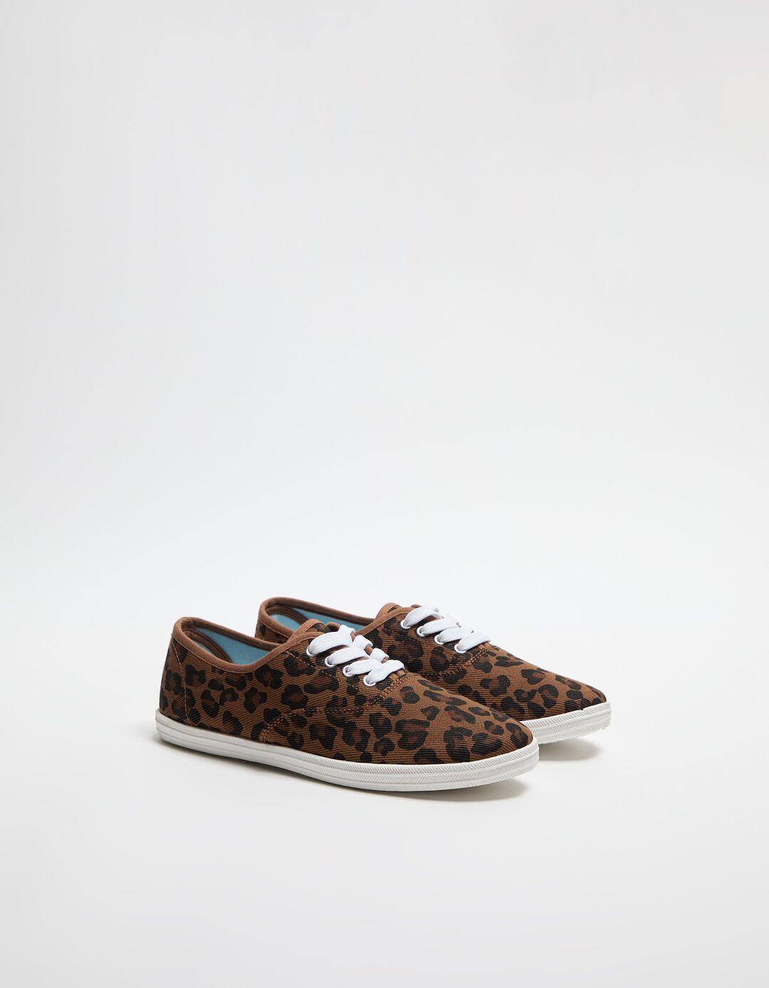 Sapatilhas Leopardo, Mulher, Castanho 