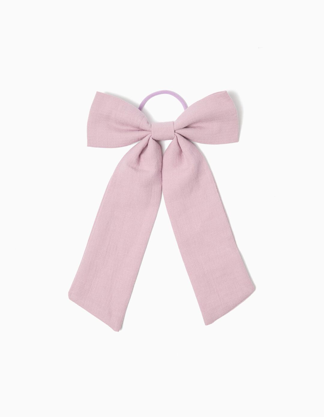 El&aacute;stico de Cabelo com La&ccedil;o, Menina, Lil&aacute;s Escuro