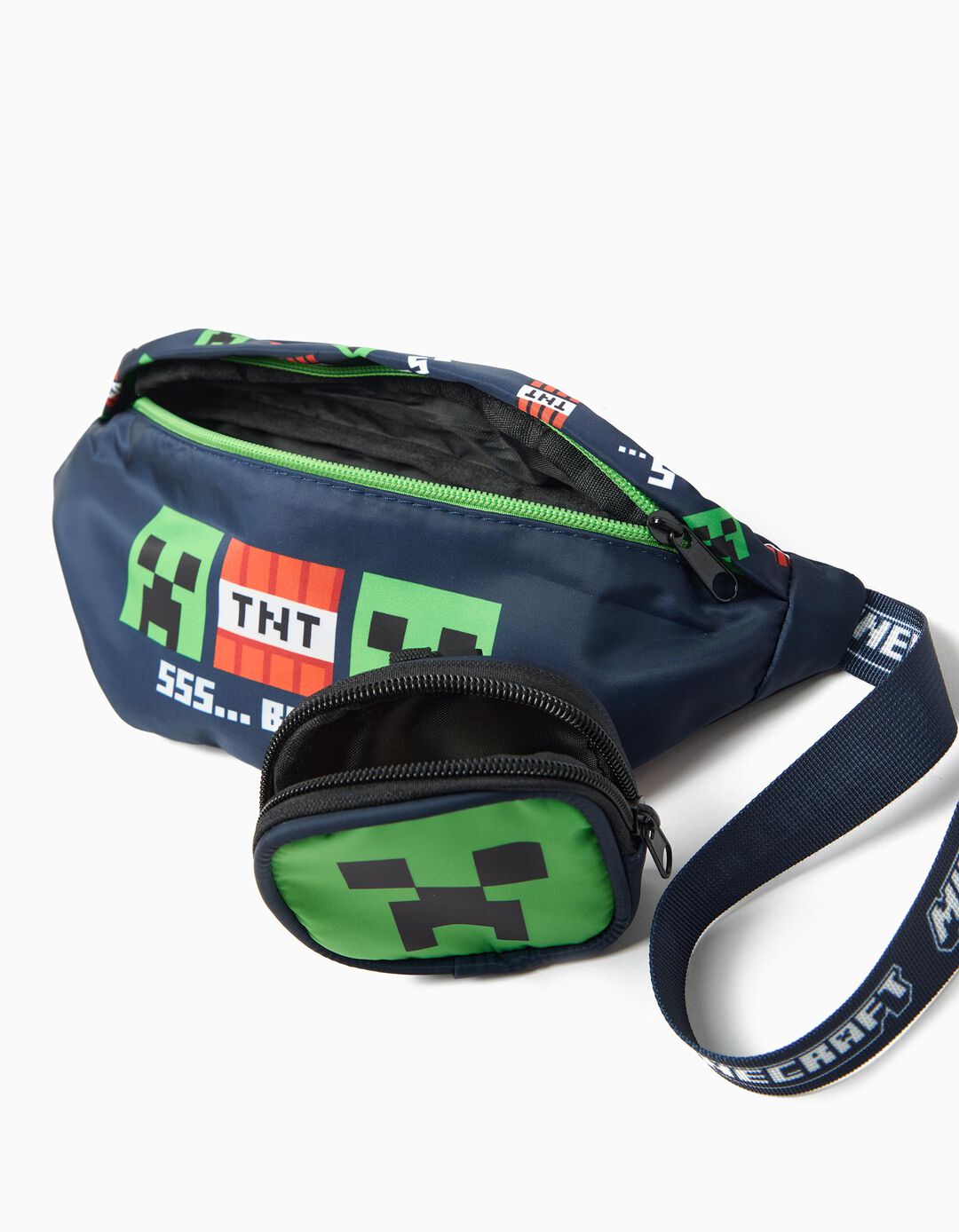 Bolsa de Cintura 'Minecraft', Menino, Azul Escuro
