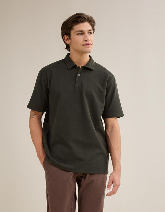 Comprar Online Polo Estruturado, Homem, Verde Escuro