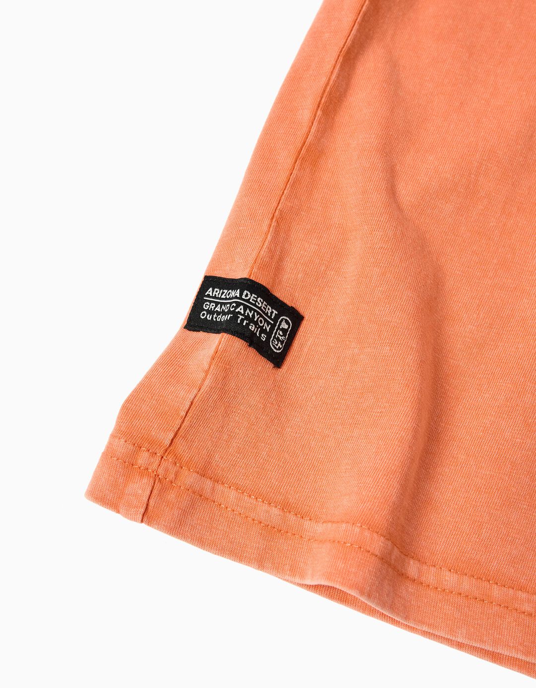 T-shirt Loose, Menino, Laranja Escuro