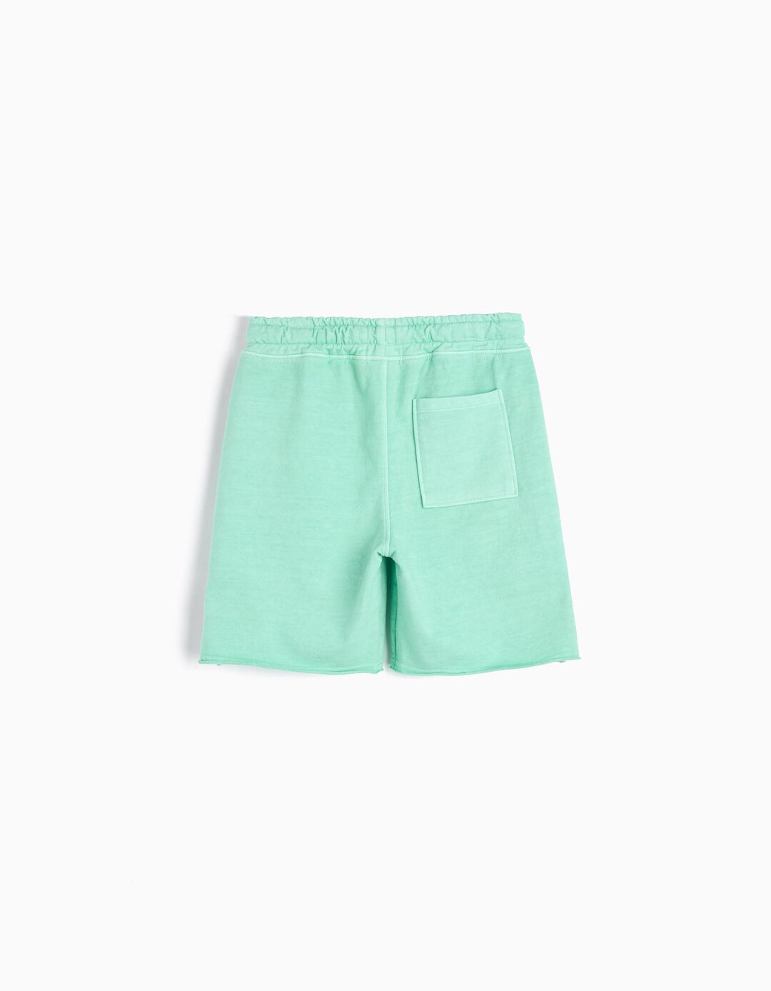 Calções Fleece, Menino, Verde Claro