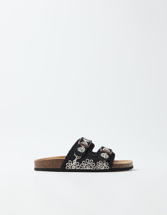 Comprar Online Sand&aacute;lias Crochet, Mulher, Preto