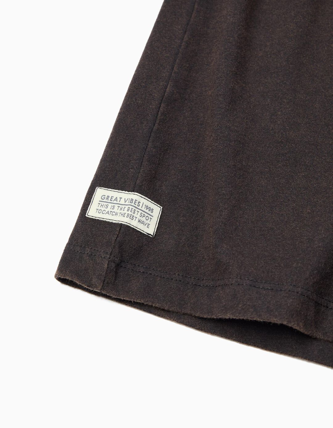 T-shirt Estampada, Menino, Preto