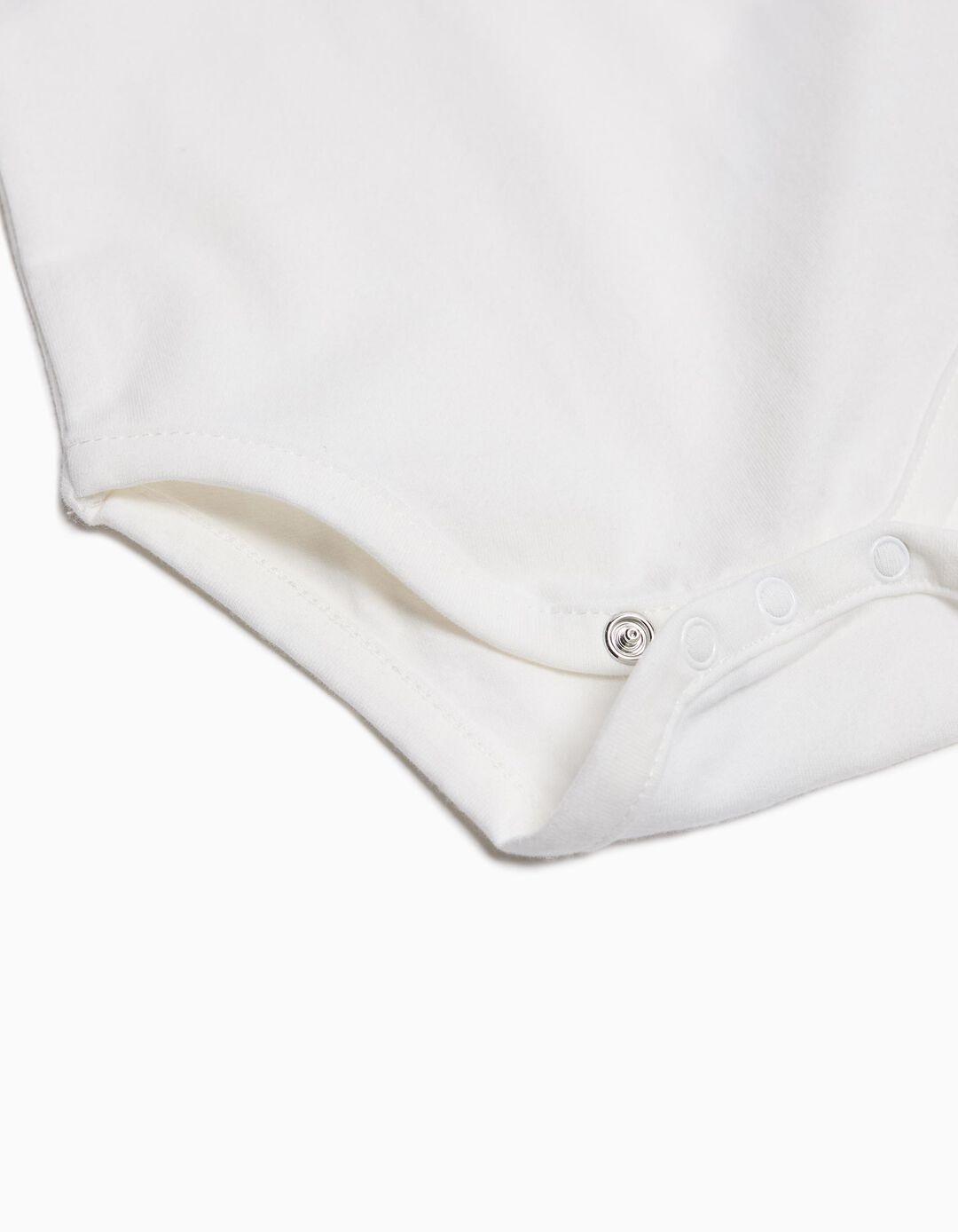 Body com Gola Peter Pan, Recém-Nascido, Branco 