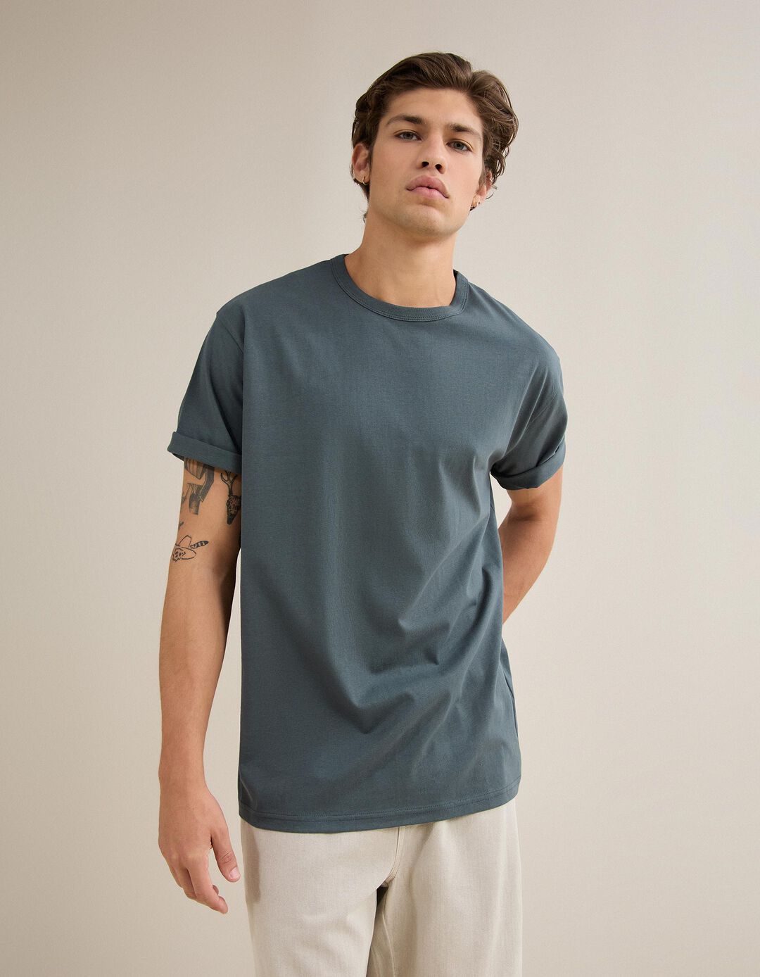 T-shirt Jersey, Homem, Azul Escuro