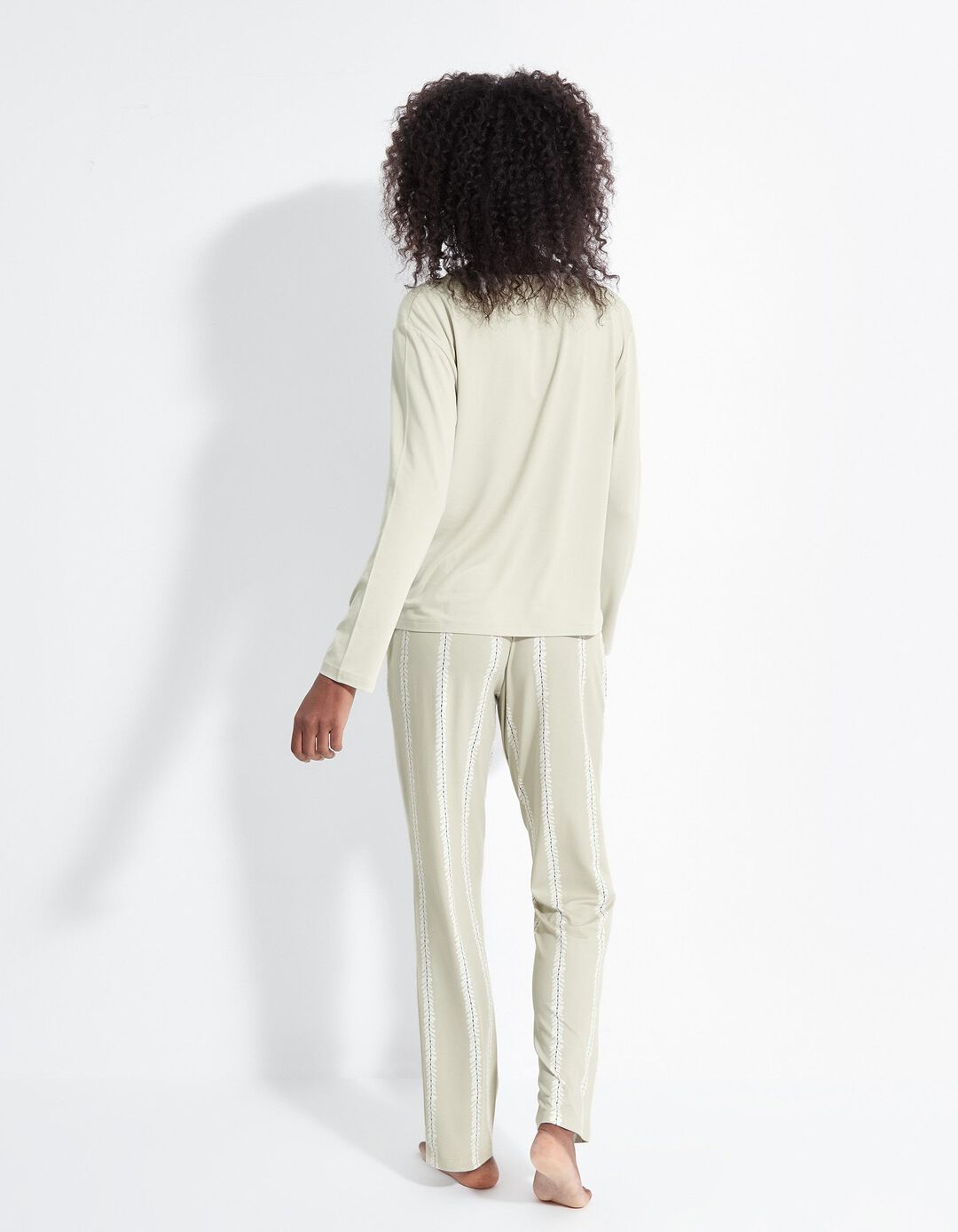 Pijama Jersey, Mulher, Verde Claro