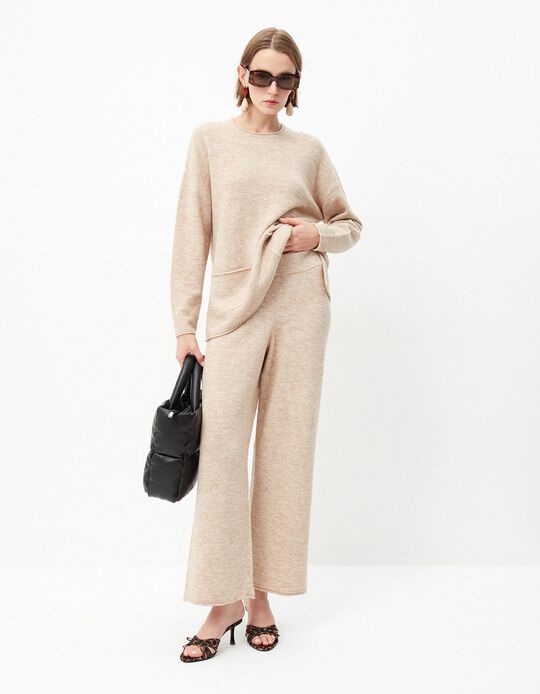 Comprar Online Calças de Malha, Mulher, Bege