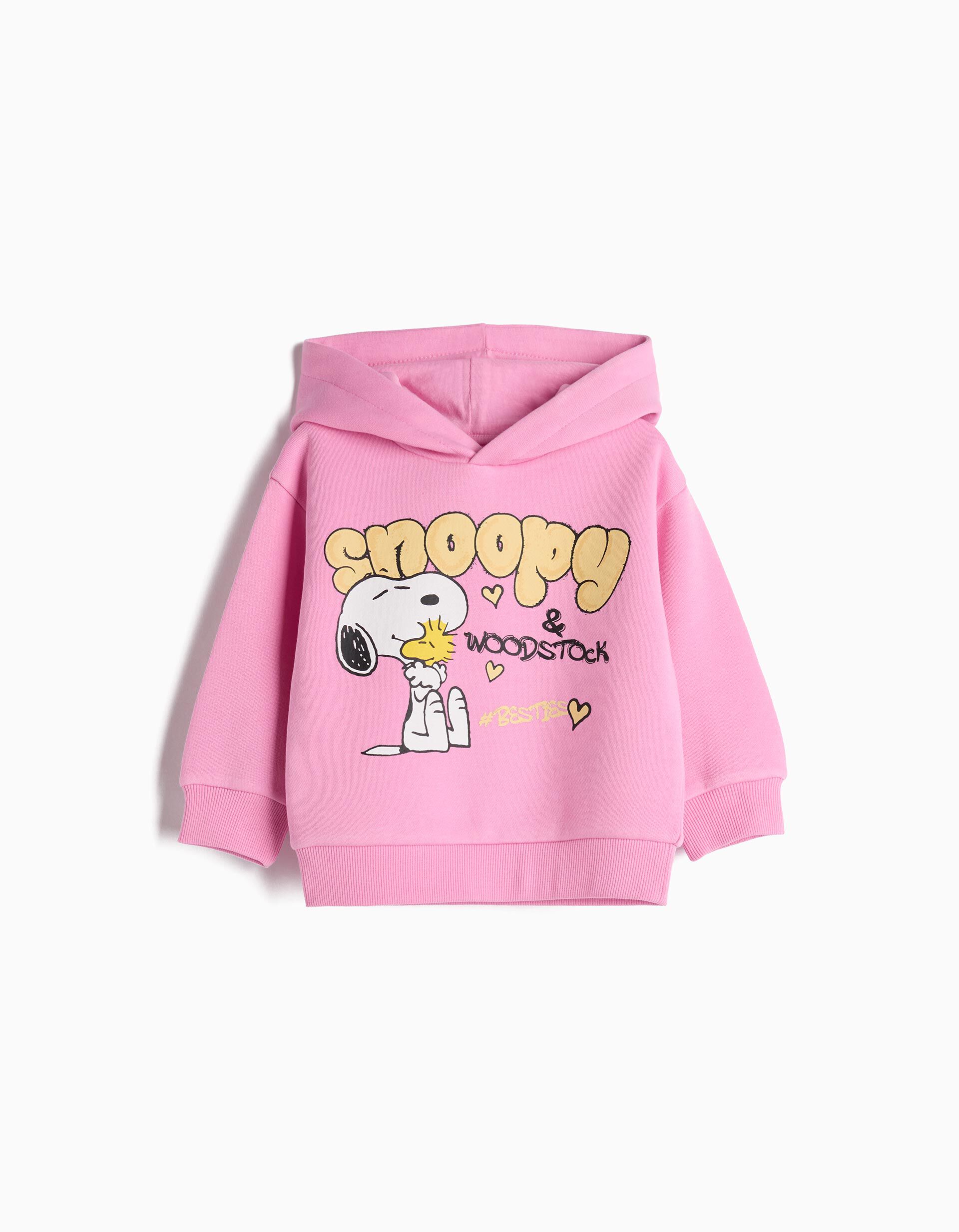 Comprar Online Sweatshirt Capuz 'Snoopy', Menina, Rosa