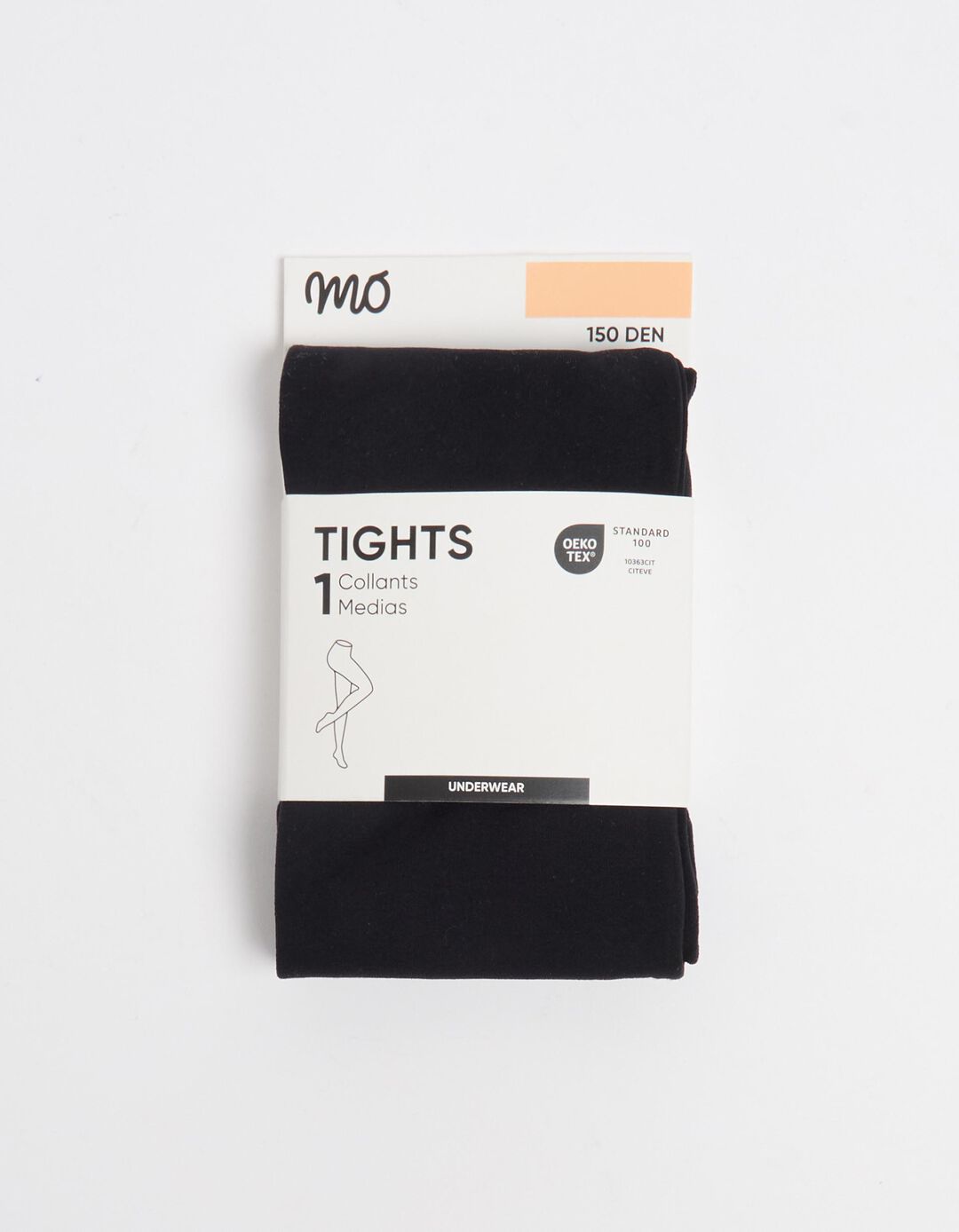 Collants Opacos 150 DEN, Mulher, Preto