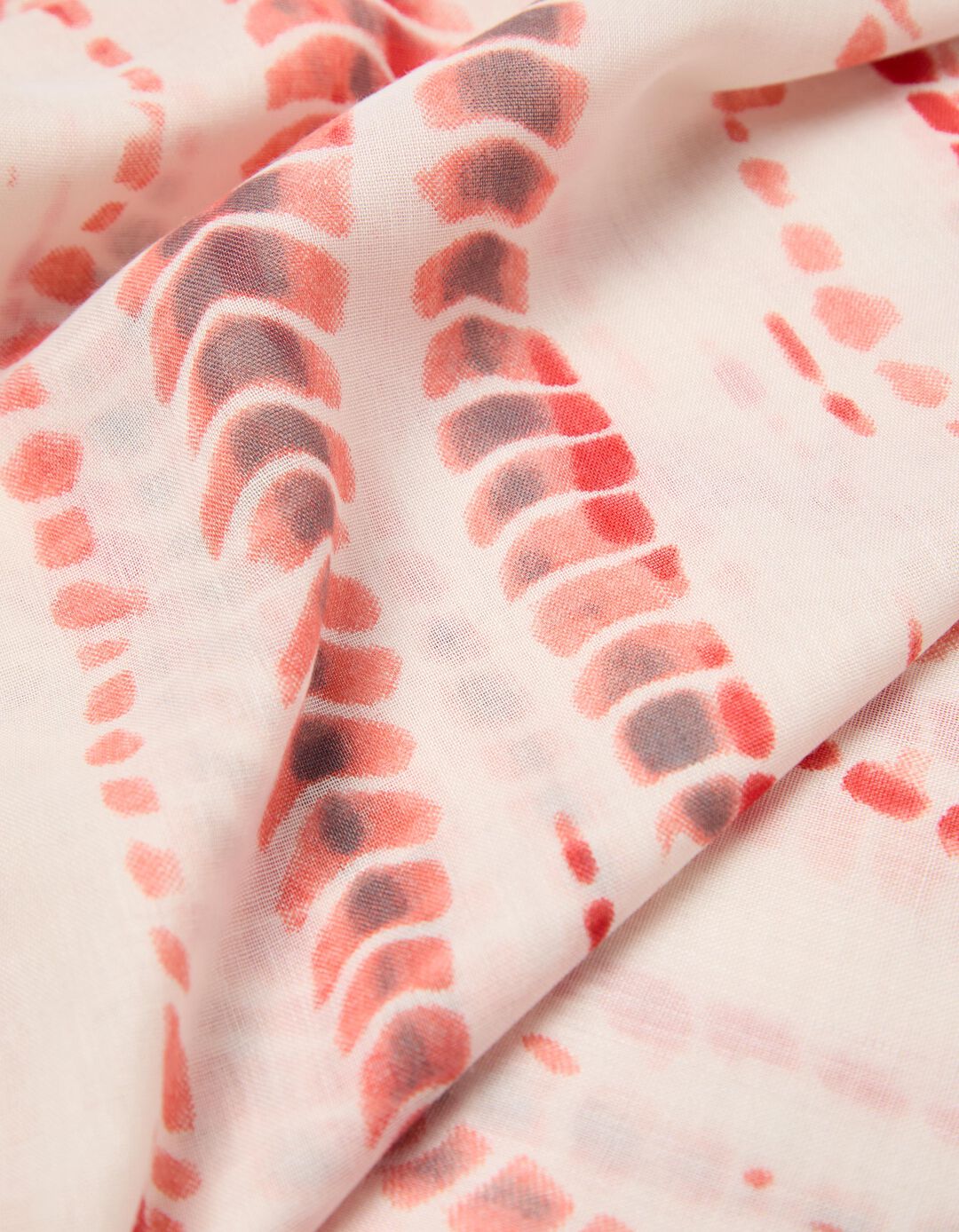 Cachecol Estampado, Mulher, Vermelho