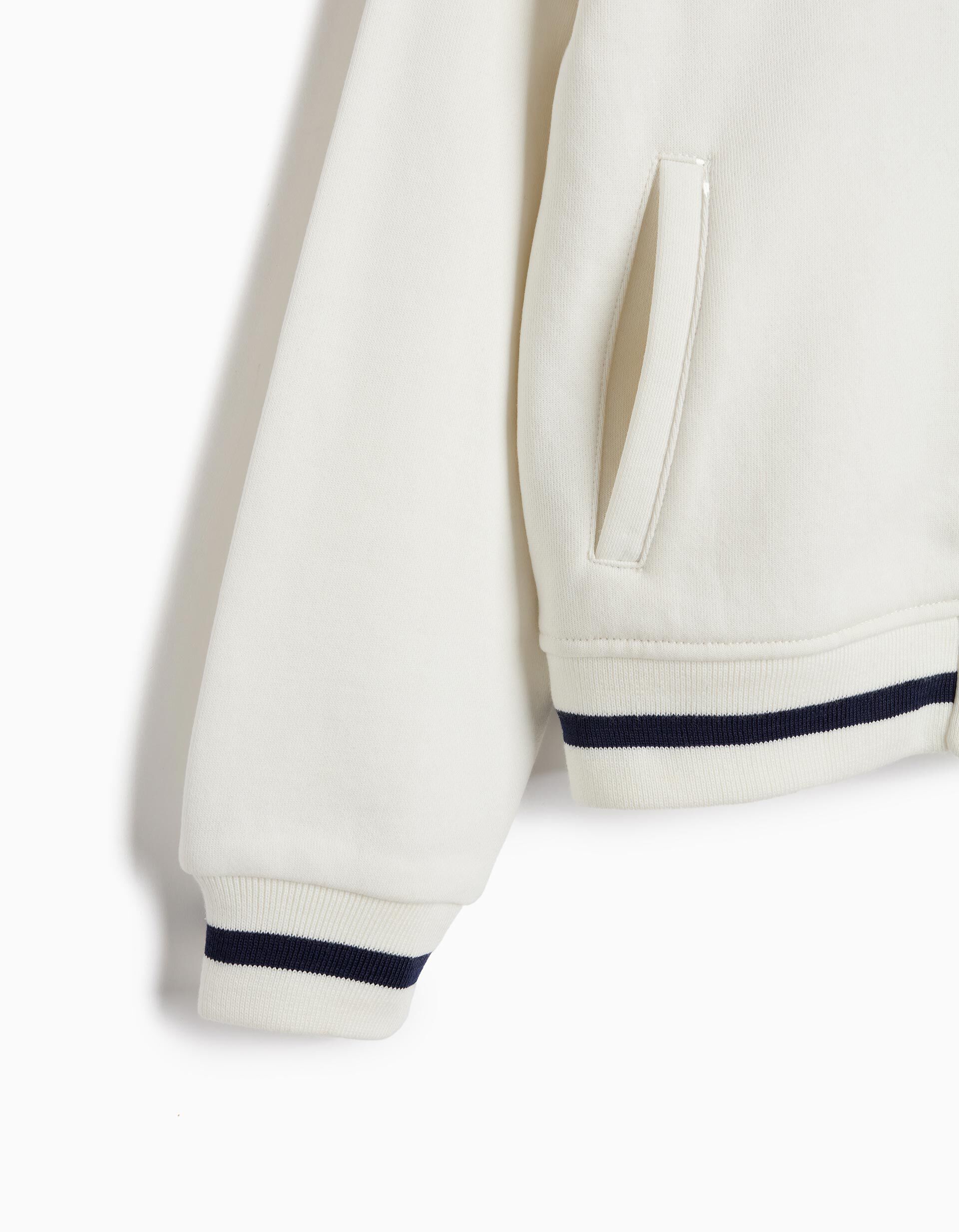 Comprar Online Bomber De Felpa, Menina, Branco