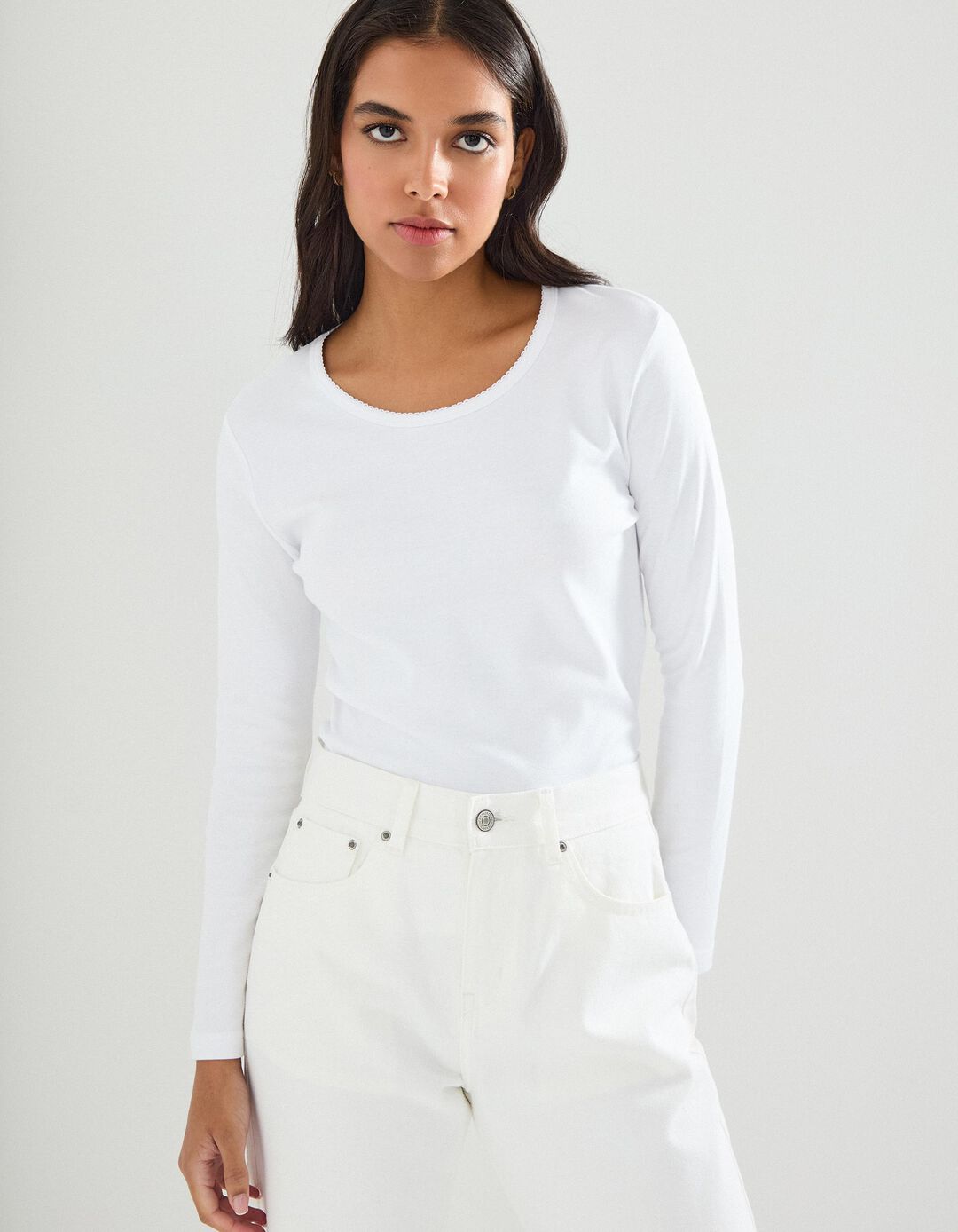 Camisola Interior, Mulher, Branco
