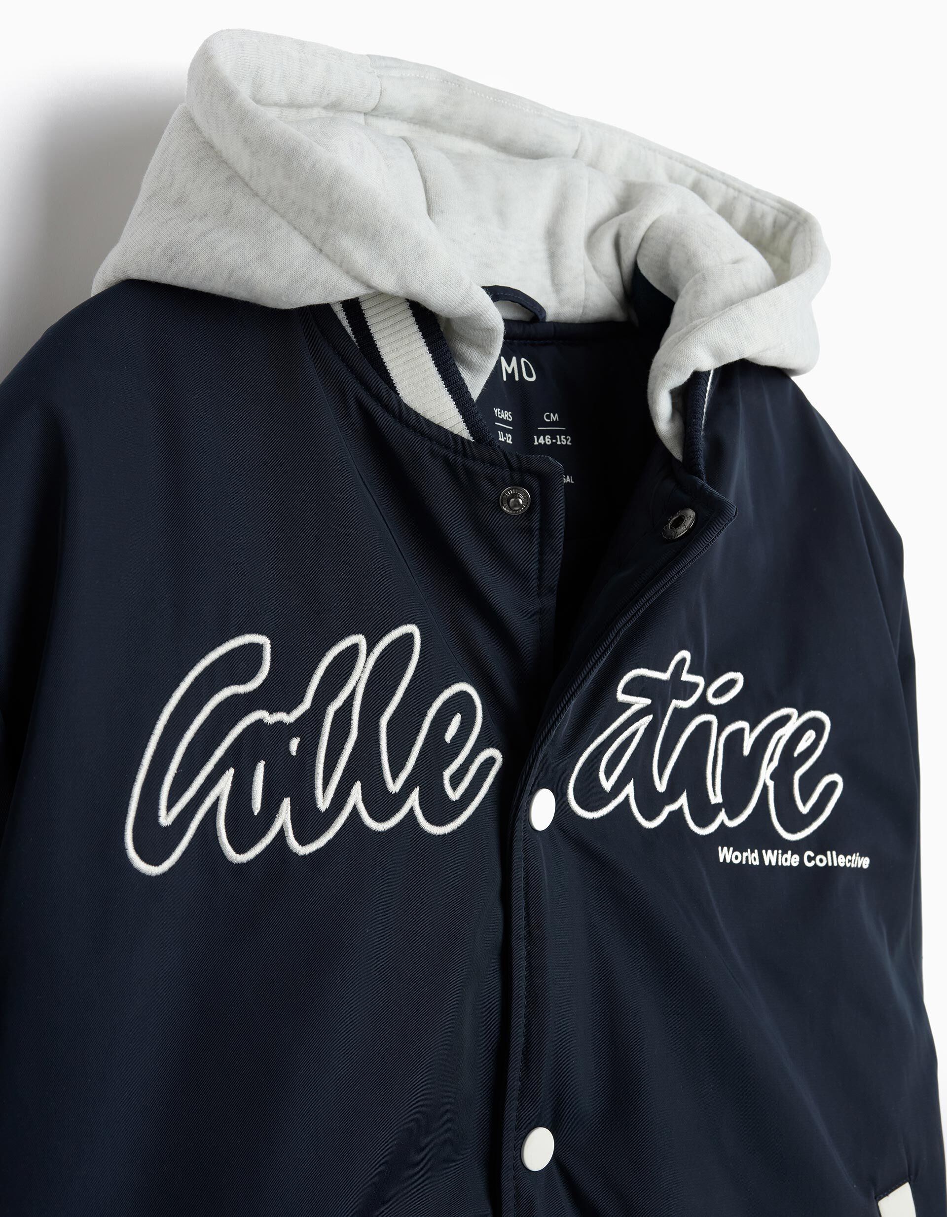 Comprar Online Bomber Com Capuz, Menino, Azul Escuro