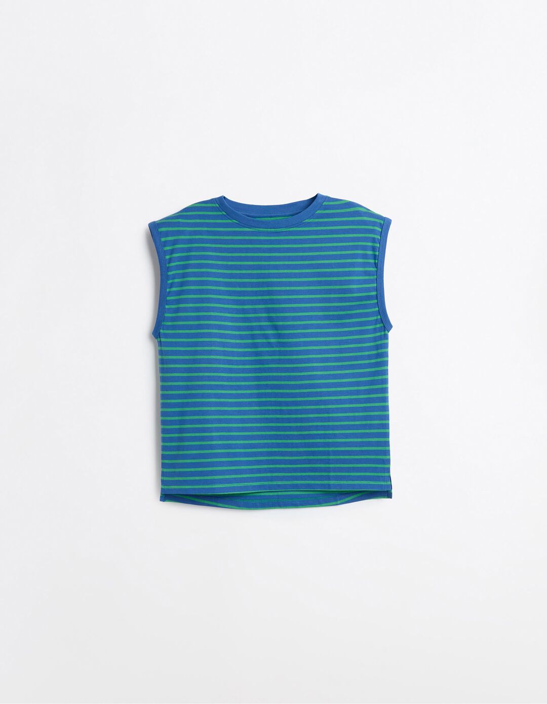 T-shirt &Agrave;s Riscas, Mulher, Azul