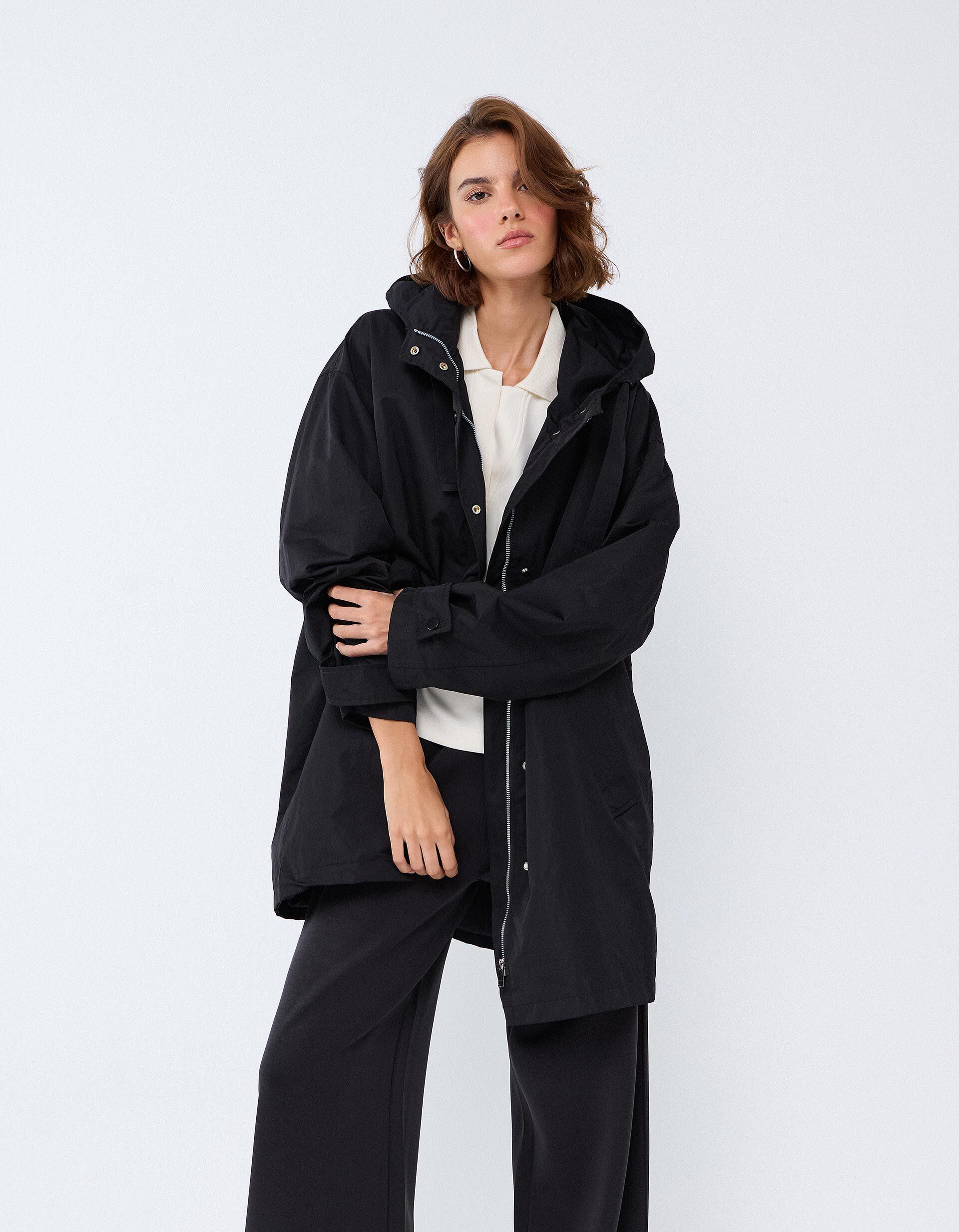 Comprar Online Parka Comprida, Mulher, Preto