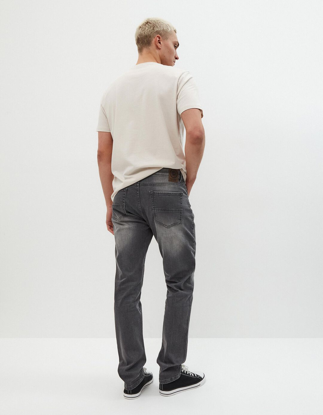 Jeans Slim-fit, Homem, Preto
