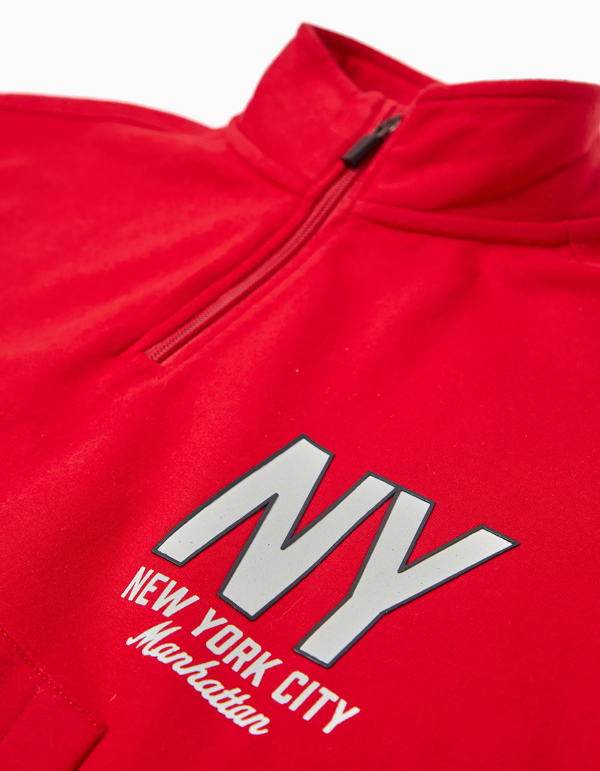 Comprar Online Sweatshirt com Fecho, Menino, Vermelho