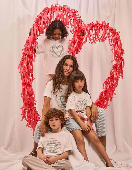 Comprar Online T-shirt 'Dia da Mãe', Mulher, Branco
