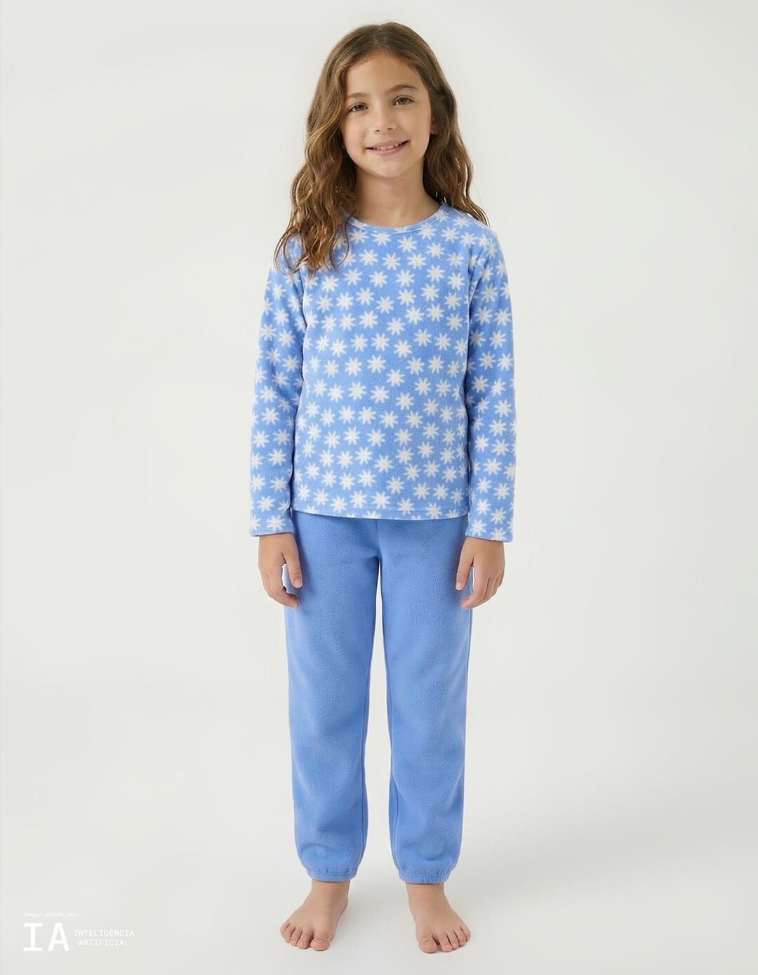 Pijama Micropolar, Menina, Azul