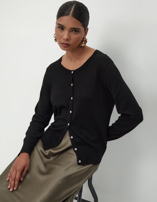 Comprar Online Casaco de Malha, Mulher, Preto