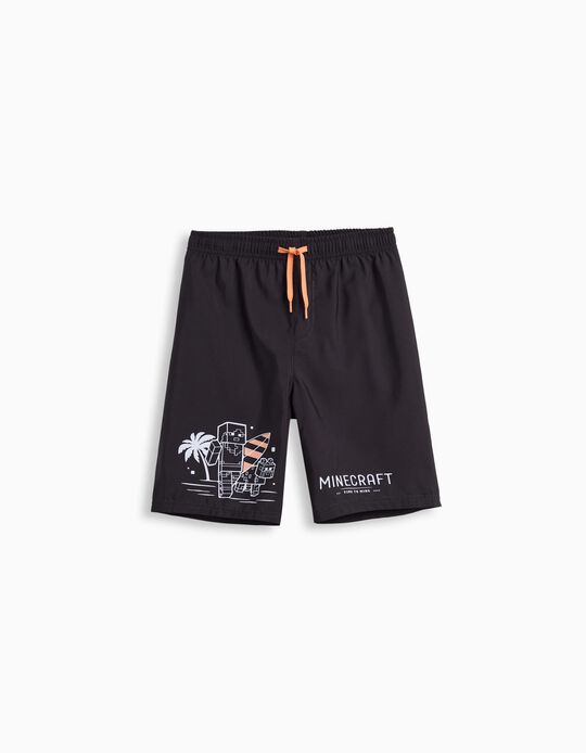 Comprar Online Calções de Banho 'Minecraft', Menino, Preto